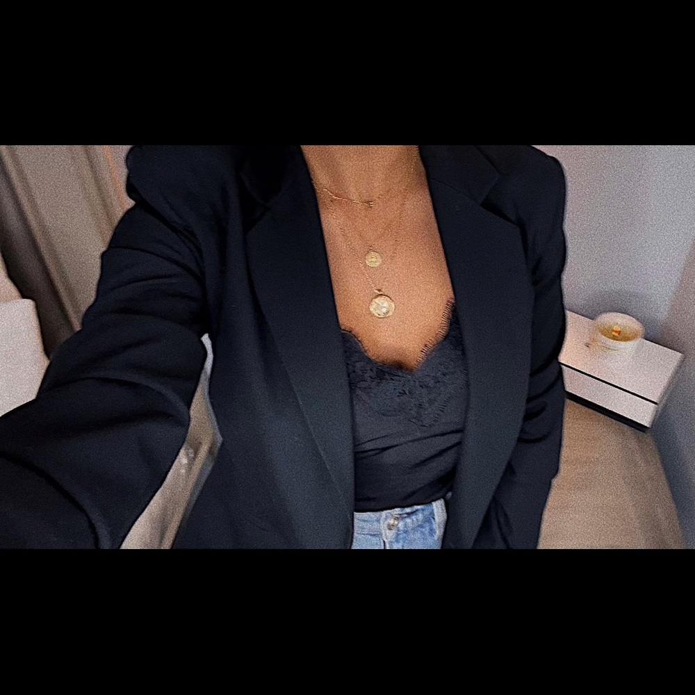 Zara Basic Black Blazer. Worn once. Size S